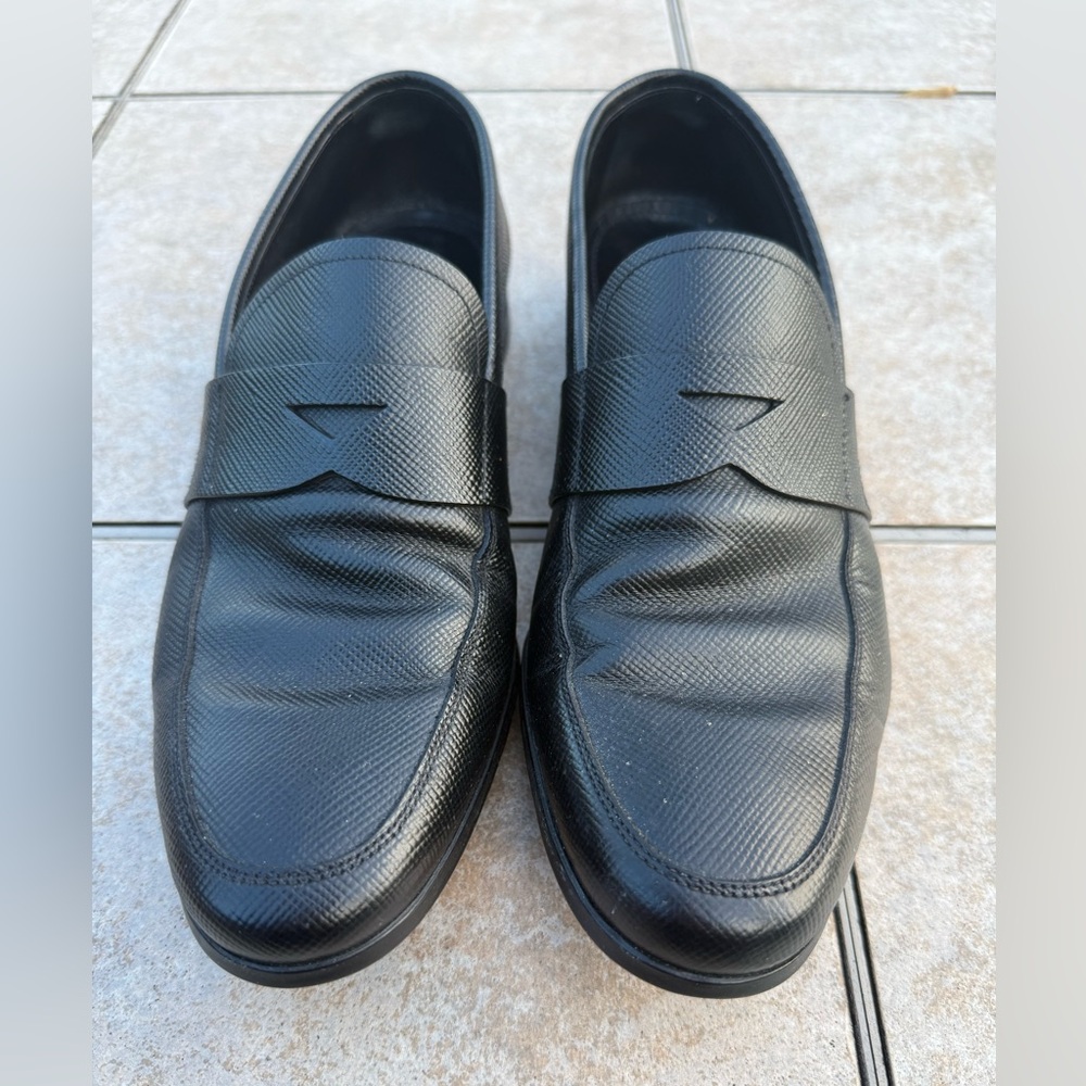 Prada Saffiano leather penny loafers - Picture 3 of 14